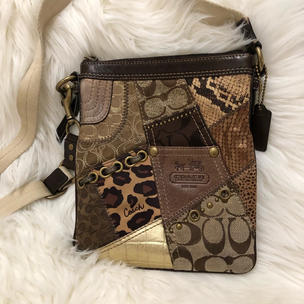 COACH Patchwork Crossbody Messenger Bag